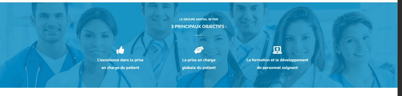 Projet Clinics akdital réalisé par WebHive - Capture 7