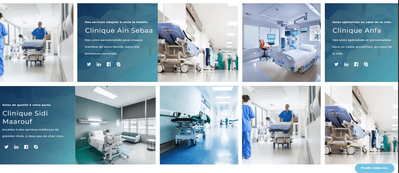 Projet Clinics casaclinic réalisé par WebHive - Capture 6