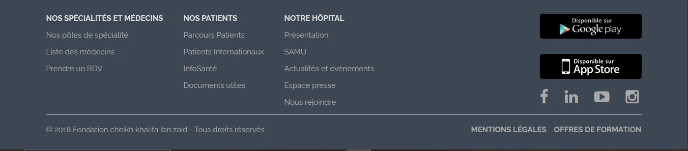 Projet Clinics HCK  réalisé par WebHive - Capture 3