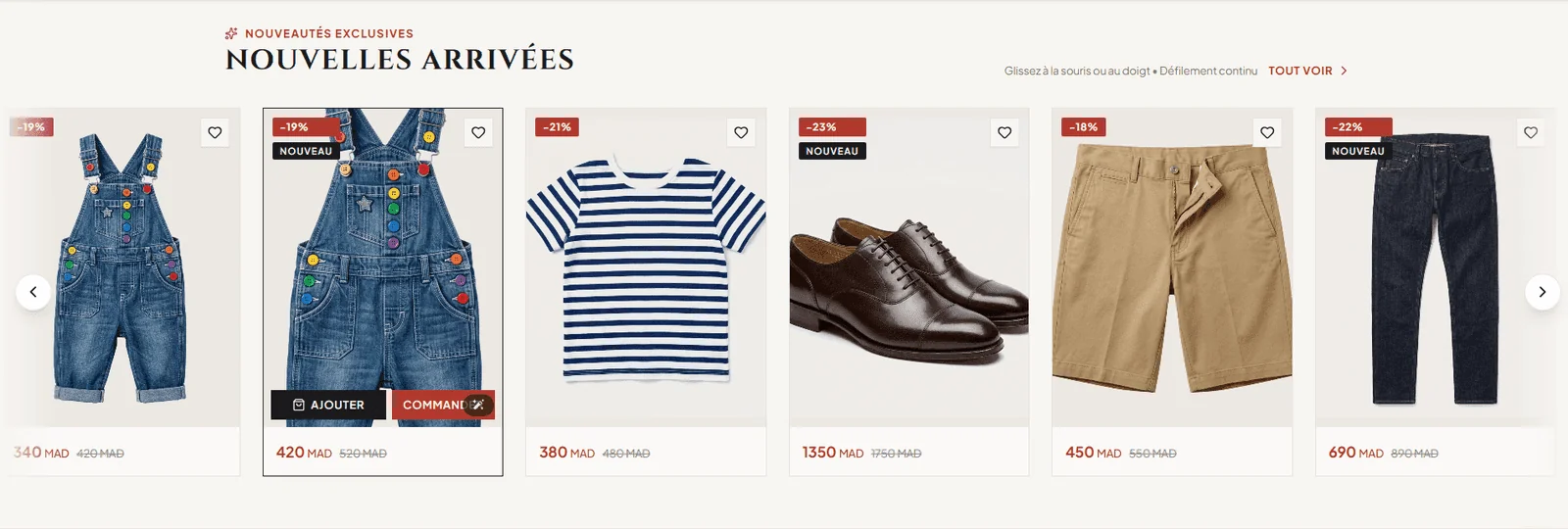 Projet E-commerce Gogo's Queen réalisé par WebHive - Capture 2