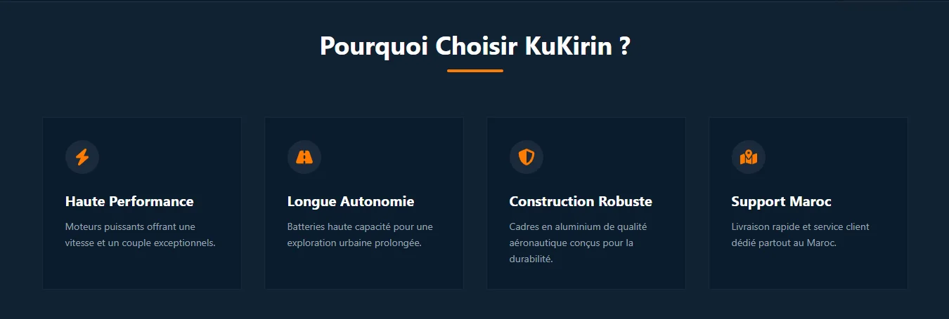 Projet E-commerce Kukirin réalisé par WebHive - Capture 5