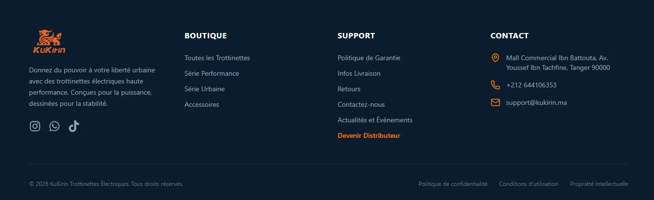 Projet E-commerce Kukirin réalisé par WebHive - Capture 8