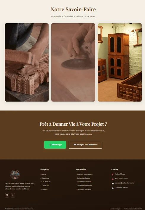Projet E-commerce Maison Karra réalisé par WebHive - Capture 6
