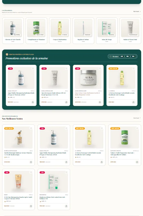 Projet E-commerce Para Clarté réalisé par WebHive - Capture 2