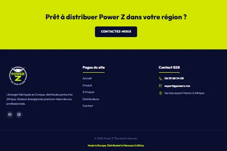 Projet E-commerce Powerz réalisé par WebHive - Capture 3