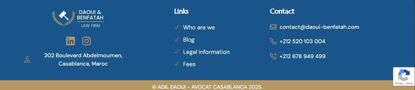 Projet Portfolios lawyer réalisé par WebHive - Capture 3