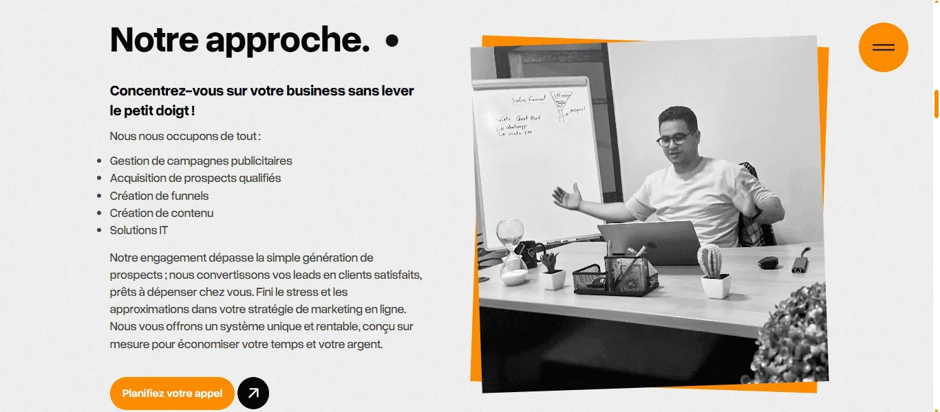 Projet Portfolios media agency réalisé par WebHive - Capture 3