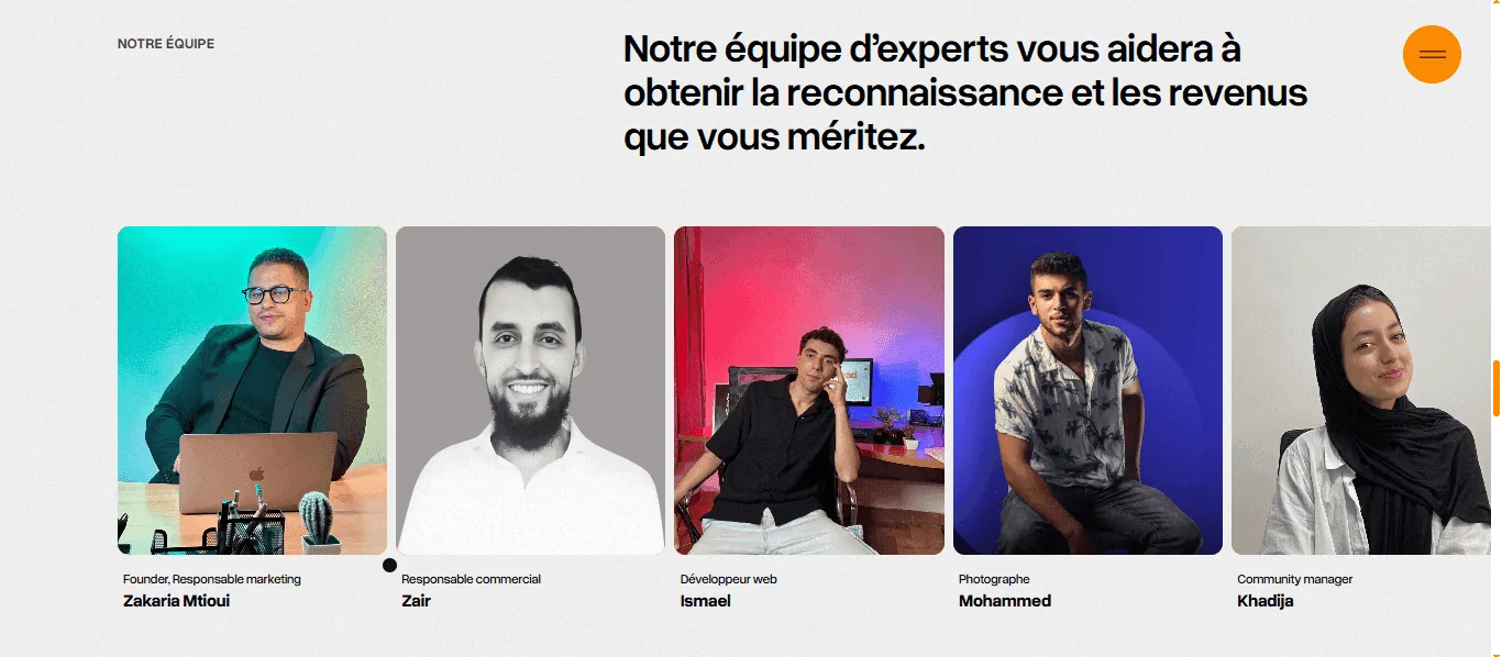Projet Portfolios media agency réalisé par WebHive - Capture 7
