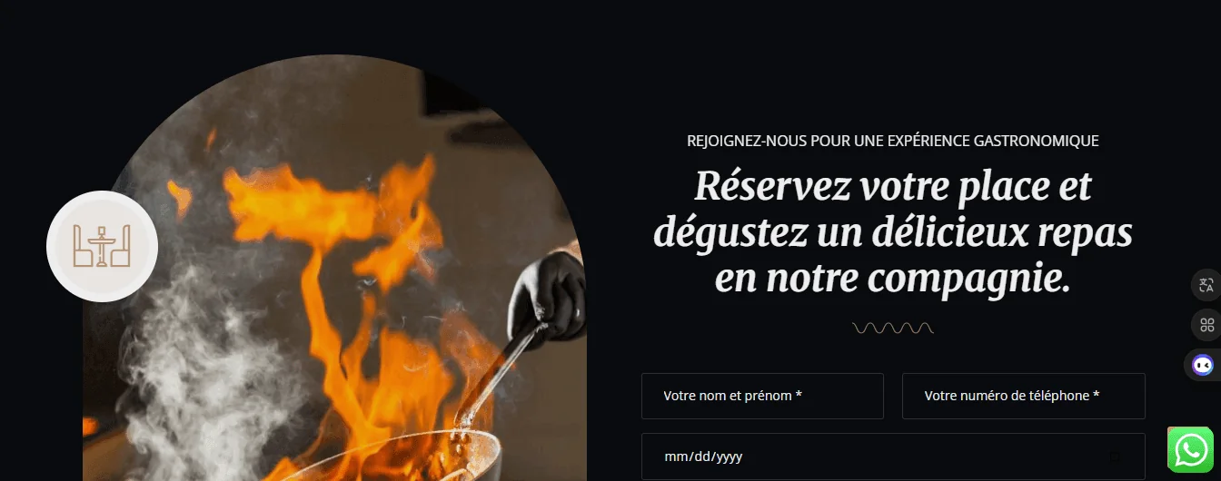Projet Restaurant Tzagora Maroc réalisé par WebHive - Capture 7