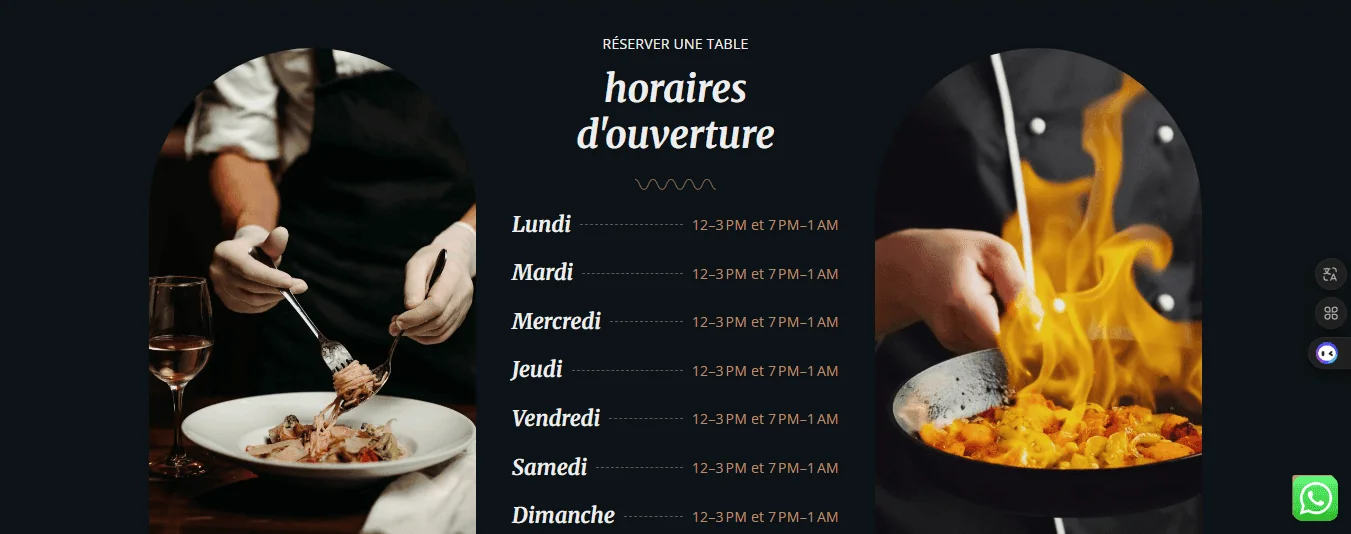 Projet Restaurant Tzagora Maroc réalisé par WebHive - Capture 9