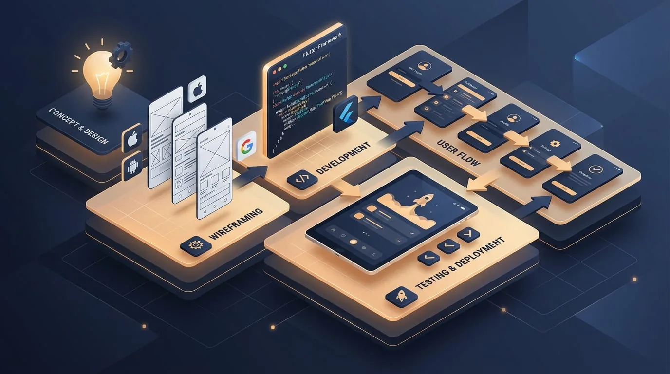 دورة تطوير تطبيقات الهواتف الذكية في المغرب iOS و Android وتقنية Flutter