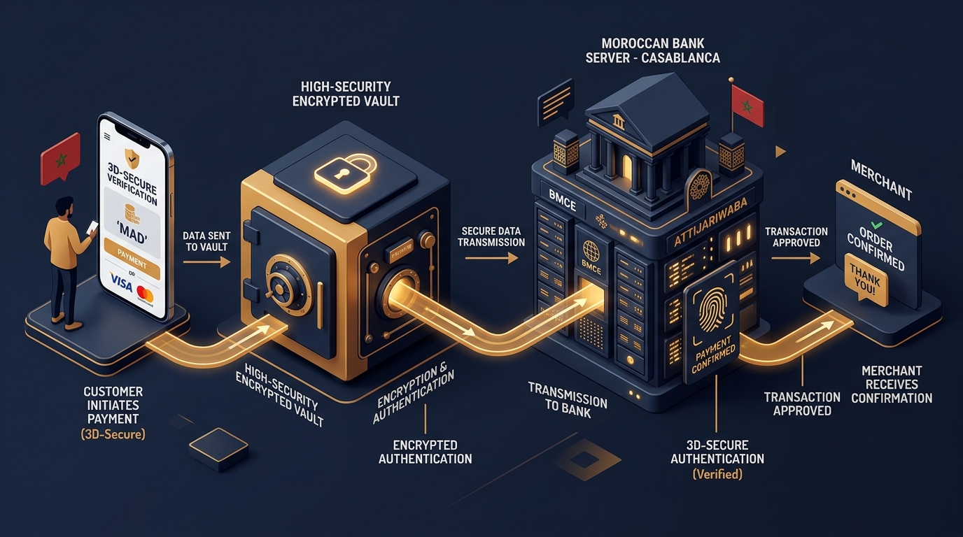 مخطط أمان المعاملات الإلكترونية CMI ونظام 3D-Secure في المغرب