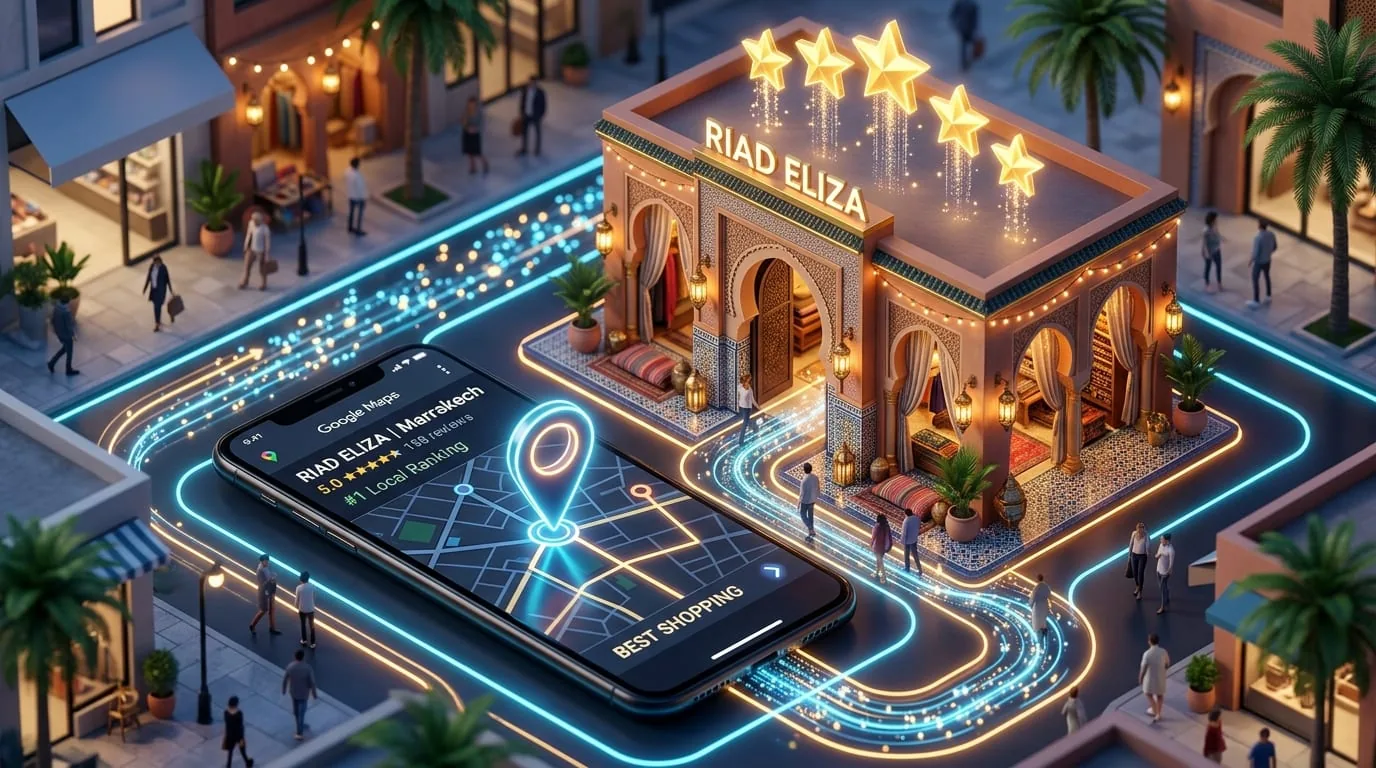 تصدر نتائج خرائط جوجل Google Maps وزيادة زوار المتاجر في المغرب